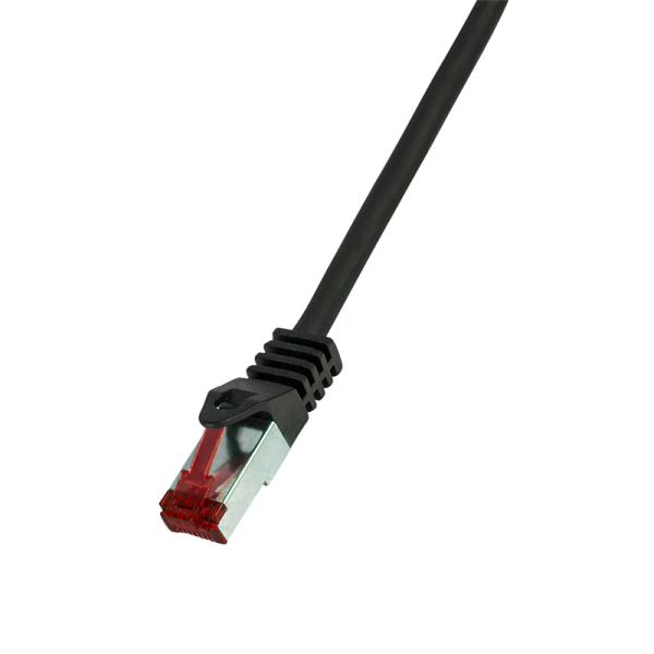 Patch Cable Cat.6 S/FTP black 1,00m, PrimeLine