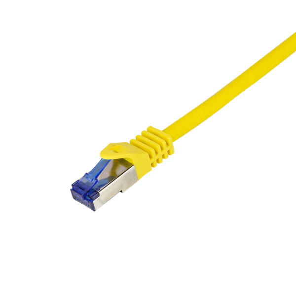 Patch cable Cat.6A S/FTP Ultraflex 3P/GHMT certified, yellow 7.5m