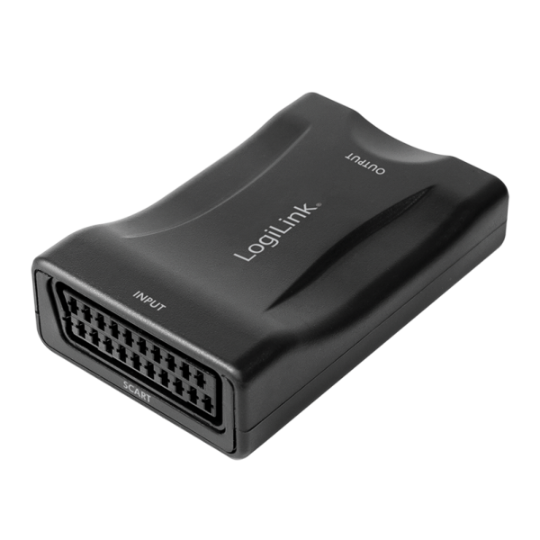 Video converter, Scart/F to HDMI-A/F, 1080p, black