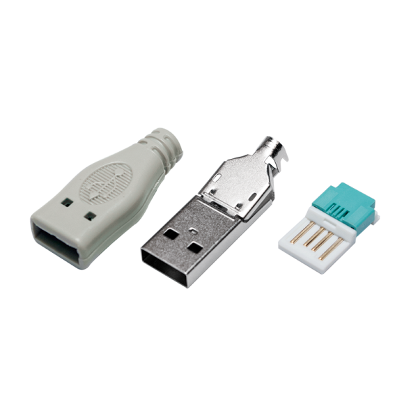 USB-Stecker Typ-A, 3-teiliges Set