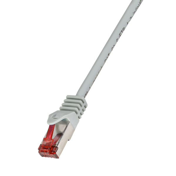 Patch Cable Cat.6 S/FTP grey 0,25m, PrimeLine