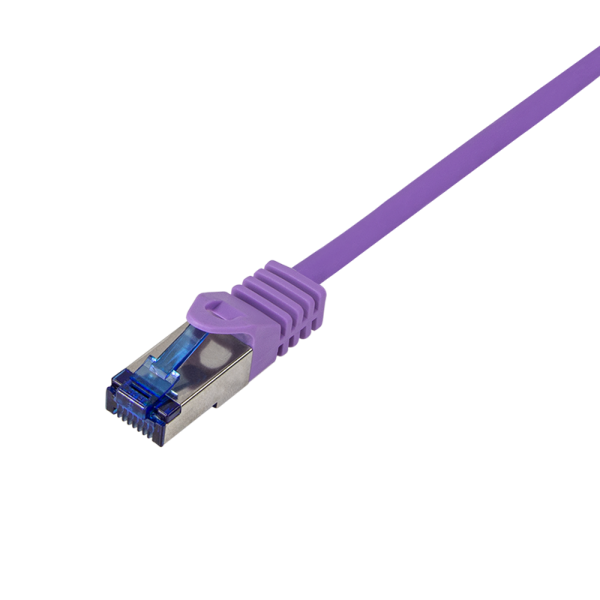 Patch cable Cat.6A S/FTP Ultraflex 3P/GHMT certified, purple 10m