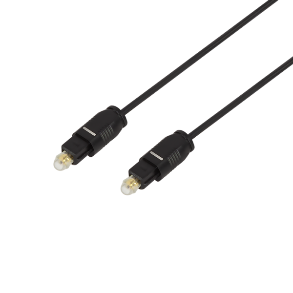 Audio cable, Toslink/M to Toslink/M, PMMA wire, black, 10 m