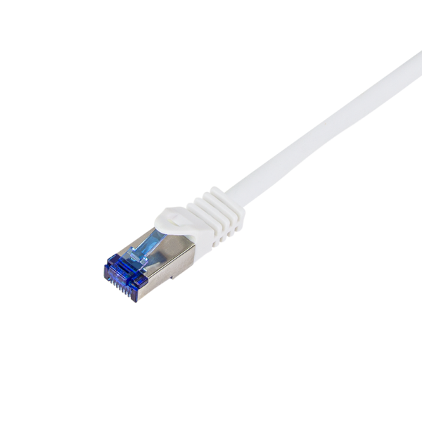 Patch cable Cat.6A S/FTP Ultraflex 3P/GHMT certified, white 0.5m