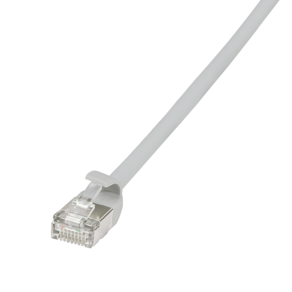 Patch cable Cat.6A TPE SlimLine grey 3,0m