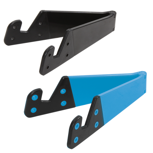 Smartphone & Tablet Foldable Stand, 2 pcs., black & blue