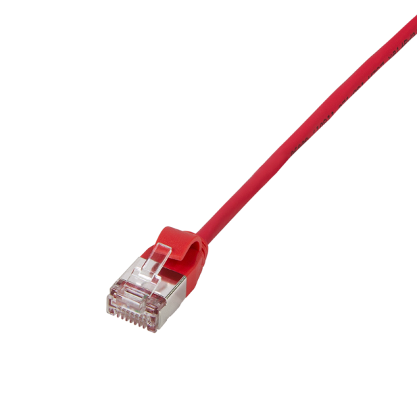 Patch cable Cat.6A TPE SlimLine red 1,5m
