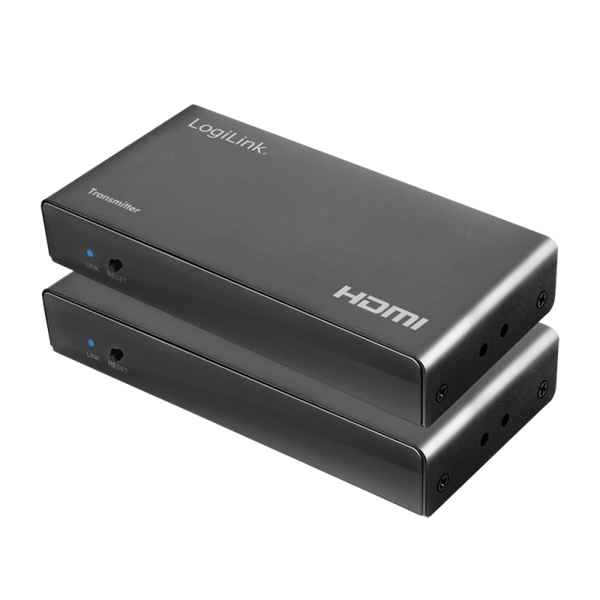 HDMI extender set over LAN, KVM, 50m, 2xUSB,1080p/60Hz,HDCP,IR,loop out