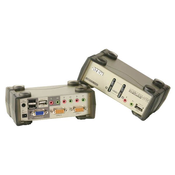 KVM Switch 2-Port USB & PS2 und USB Hub