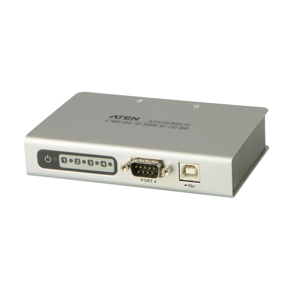 Konverter RS-232 Steuereinheit seriell auf USB mit 4 Port USB Hub