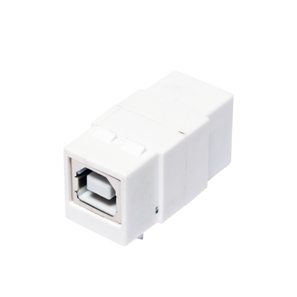 Keystone Verbinder USB2.0-B Buchse > Buchse, 17mm breit