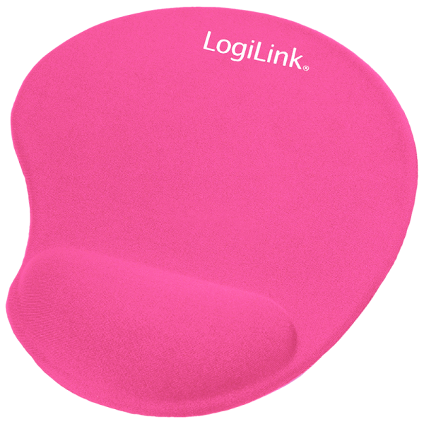 Mauspad mit Silikon Gel Handpallenauflage, pink