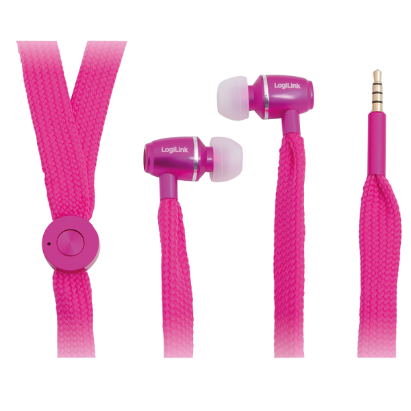Stereo In-Ear Headset, pink