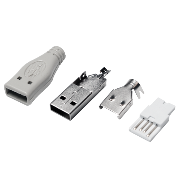 USB-Stecker Typ-A, Lötversion