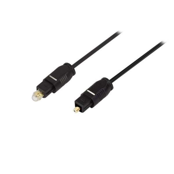 Audio cable, Toslink/M to Toslink/M, PMMA wire, black, 5 m