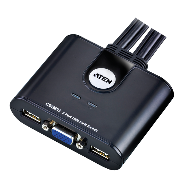 Kabel-KVM-Switch 2-Port USB VGA KVM