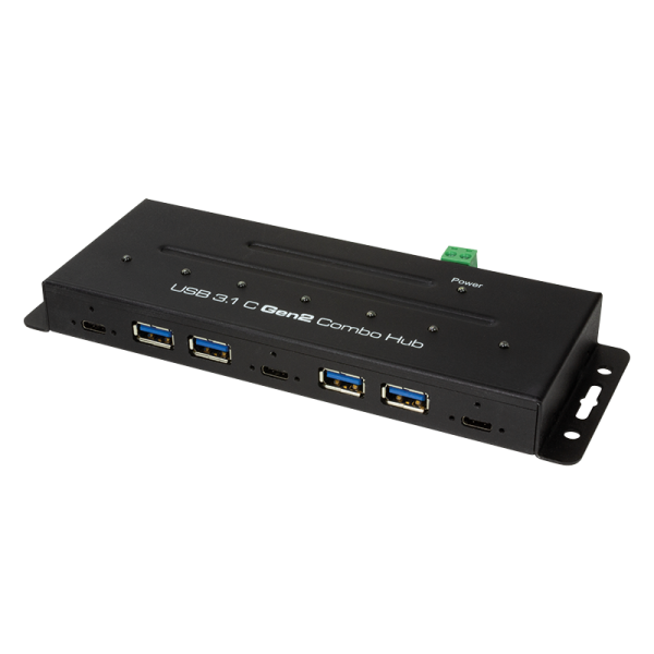 USB-C 3.1 Gen 2, 7-Port Combo Hub, Industrieausführung