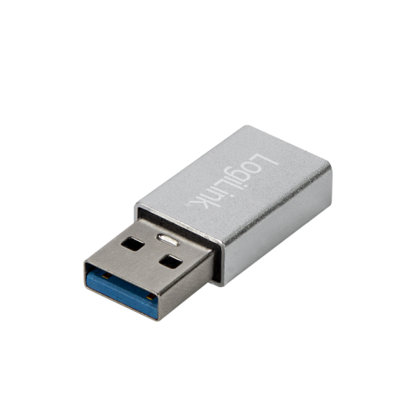 USB 3.2 Gen1 Type-C adapter, USB-A/M to C/F, silver