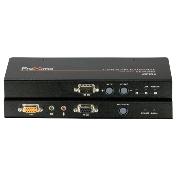 KVM Verlängerung USB VGA mit Audio, RS232 und Deskew (300 m)