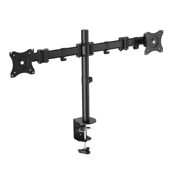 2-fach Monitorhalterung, 13–27", Stahl, Armlänge: je 428 mm