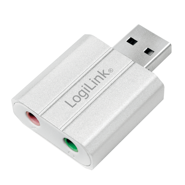 USB-A Audio Adapter, alu, silver
