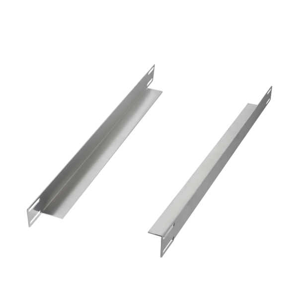 19" Chassis slide rails for 1200 mm deep cabinets, zinc-plated, 2 pieces
