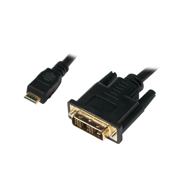 Mini-HDMI auf DVI-D Kabel, M/M, 2m