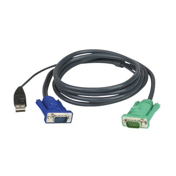 Kabel KVM USB für USB & MAC Computer, 3m