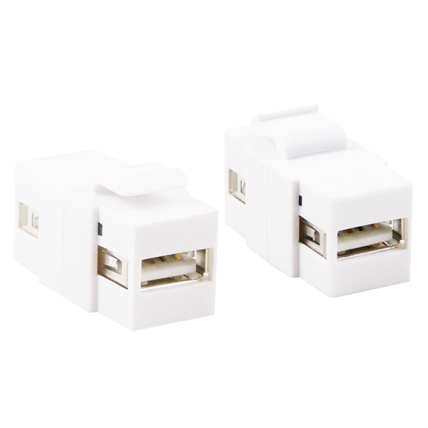 Keystone Verbinder USB-A 2.0 Buchse > Buchse, 17mm breit