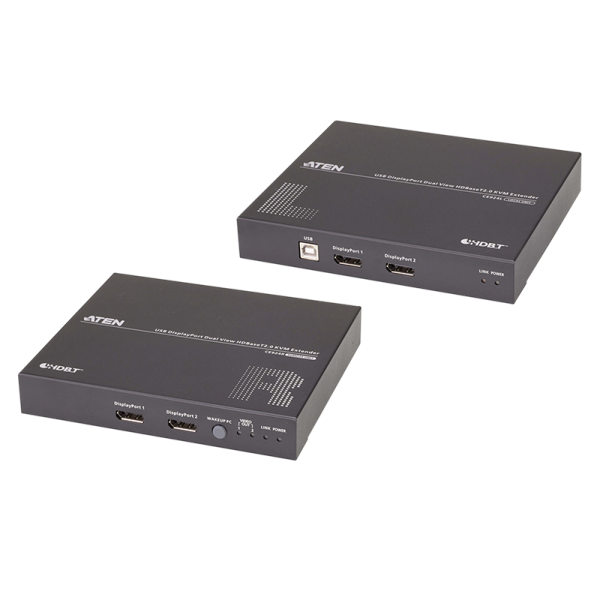 USB DisplayPort Dual-Anzeige HDBaseT 2.0 KVM Extender (4K bei 100 m)