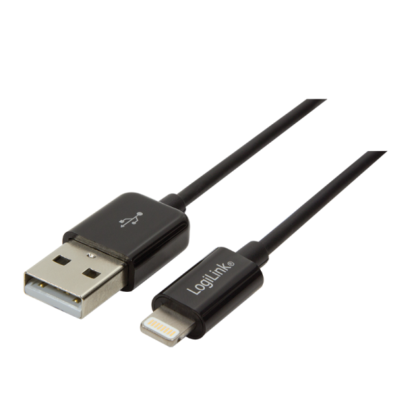 Apple Lightning zu USB Anschlusskabel, schwarz, 0,18 m