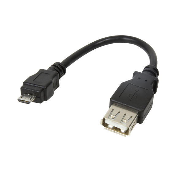 Adapter USB 2.0 micro B Stecker auf USB 2.0-A Buchse