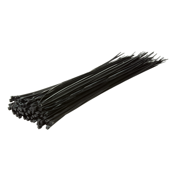 Kabelbinder 100 Stk., Länge: 500 mm, Stärke: 4,4 mm, schwarz
