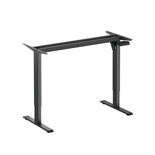 Sit-stand desk frame, single motor, black