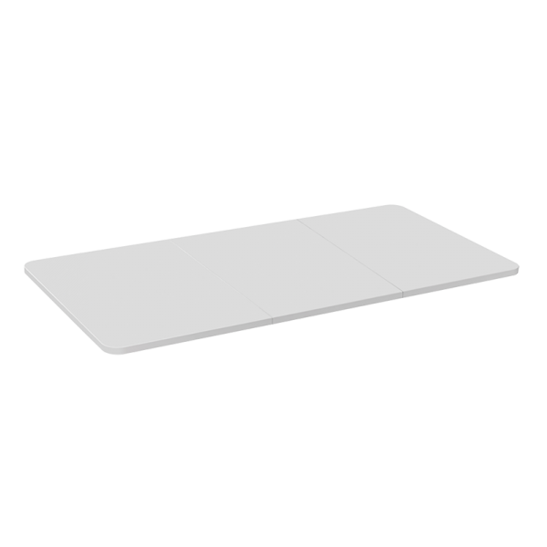 Table Top, 3-piece partioned, 1200x600mm, white