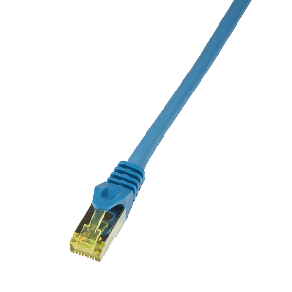 Patchkabel Cat.6A, 500 MHz, S/FTP, blau, 10m, GHMT zertifiziert