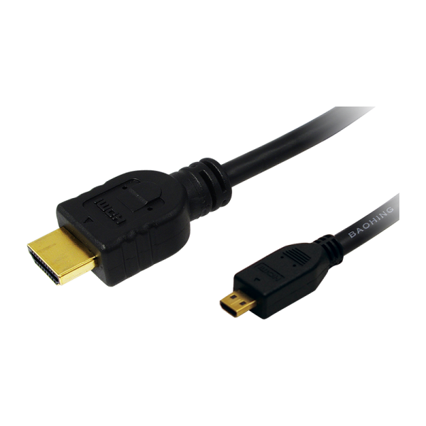 Kabel HDMI (Typ-A) auf Micro-HDMI (Typ-D), 1m