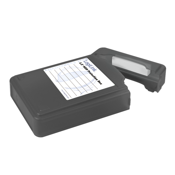 Festplatten Schutz-Box für 3,5" HDDs, schwarz