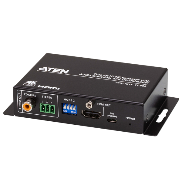 True 4K HDMI Repeater with Audio Embedder, ATEN VC882