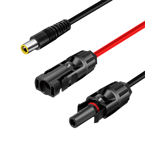 Solar adapter cable, DC7909/M to 2x MC4/MF, CU, black/red, 1.8 m