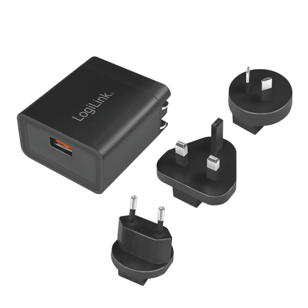USB-Steckdosenreiseadapter für QC 3.0, 18W