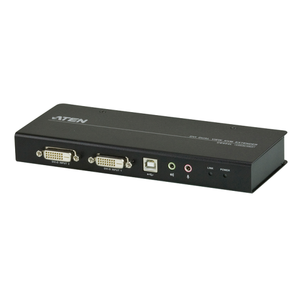 KVM Verlängerung USB Dual View DVI KVM mit Audio und RS232 (60 m)