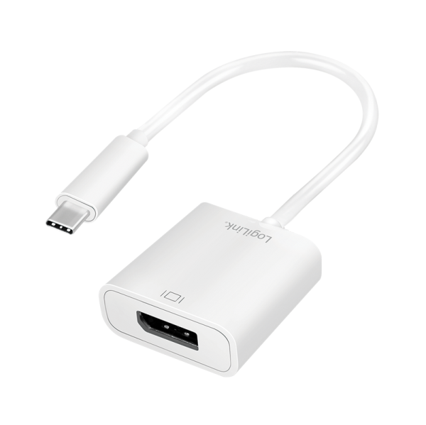 USB 3.2 Gen1 Type-C adapter, C/M to DP/F, 4K/60 Hz, white, 0.15 m