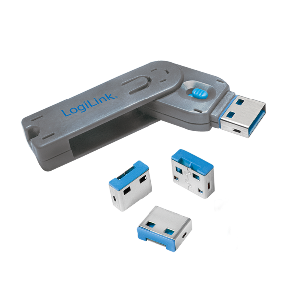 USB-A-Port Schloss (1x Schlüssel und 4x Schlösser)