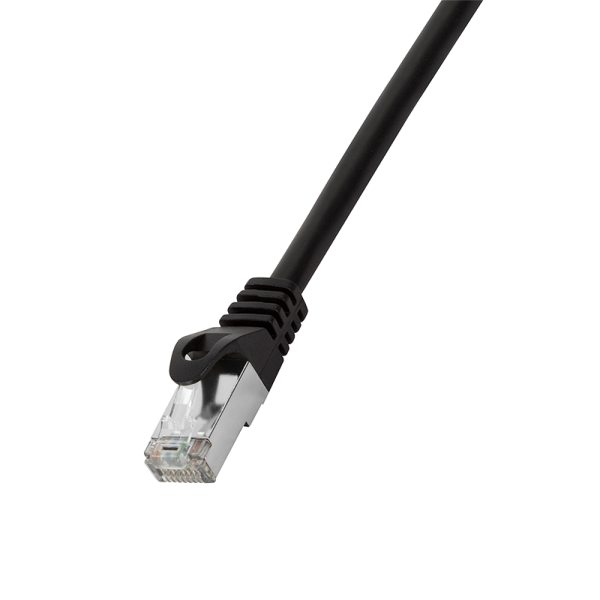 Patch Cable Cat.6 F/UTP 10m black, EconLine