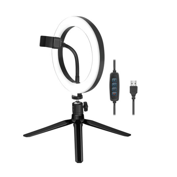 LED Ring Fill Light, with tripod, 20 cm