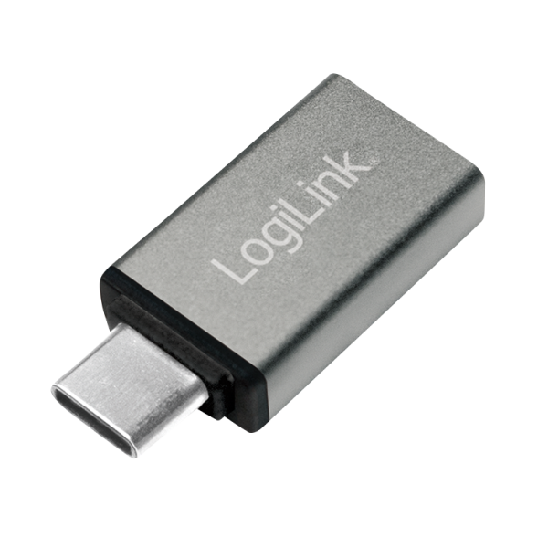 USB 3.2 Gen1 Type-C adapter, C/M to USB-A/F, silver
