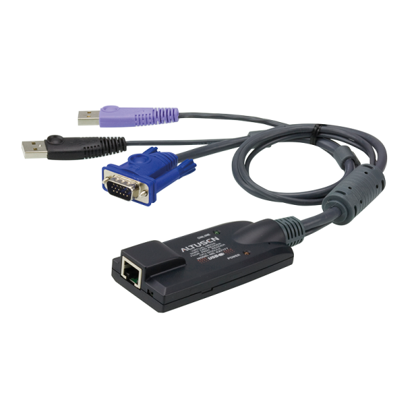 Adapter Kabel USB - VGA auf Cat.5/6 KVM, mit Smart Card Reader & VMS