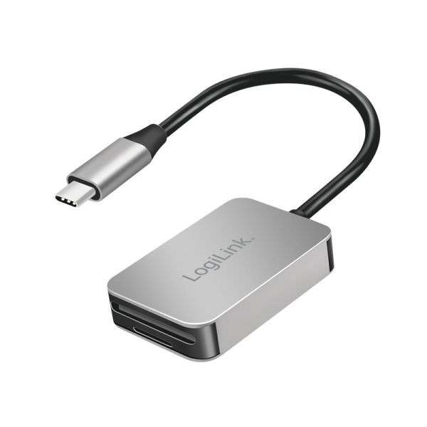USB 3.0 Cardreader, USB-C, SD / microSD, aluminum