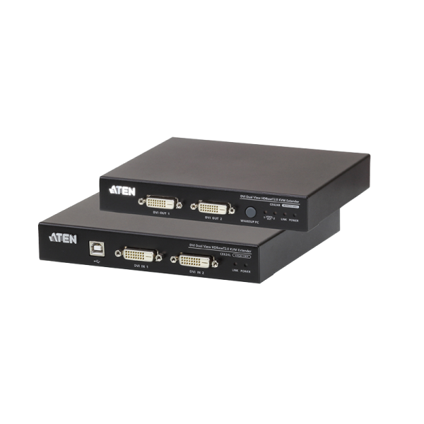 USB DVI Dual-Anzeige HDBaseT 2.0 KVM Extender (1920 x 1200
